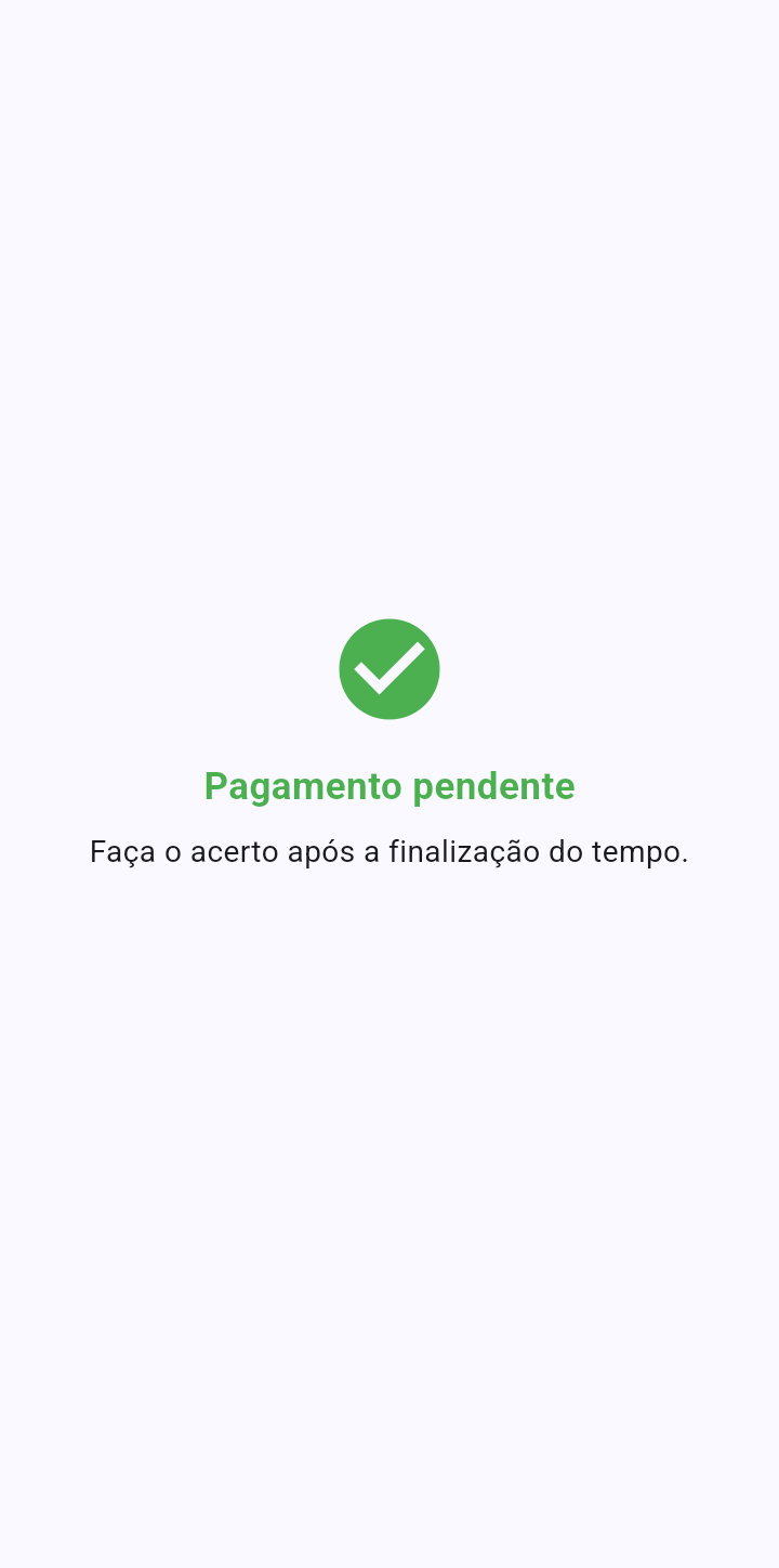 Pagamento pendente