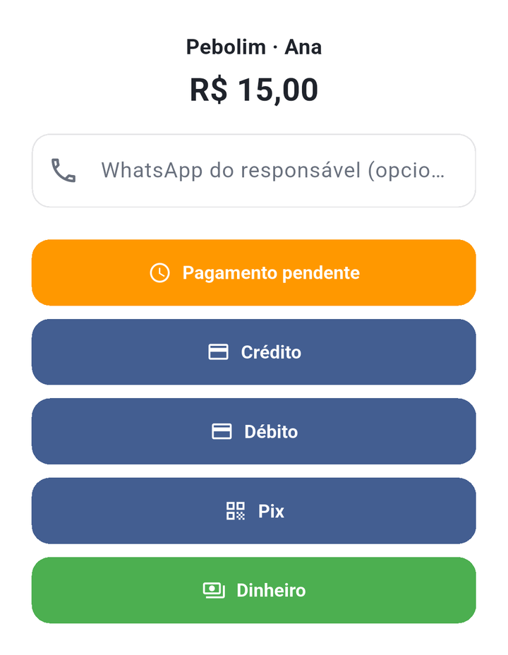 PAGAMENTOS no aplicativo Play Joke