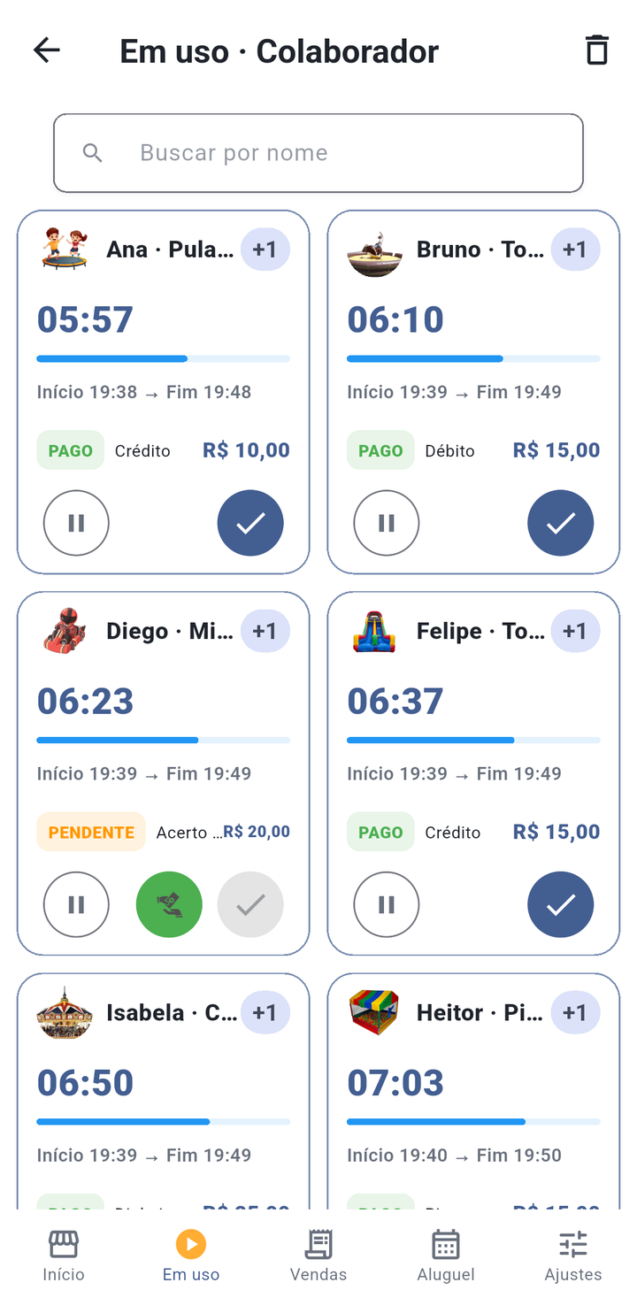 TEMPO REAL no aplicativo Play Joke